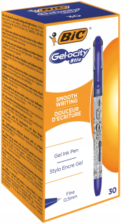 Modré gélové pero BIC